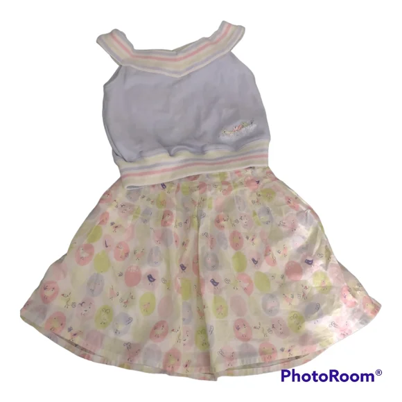 Vintage Gymboree A BIRDS LIFE Easter Outfit Girls sz 3 - Picture 1 of 7